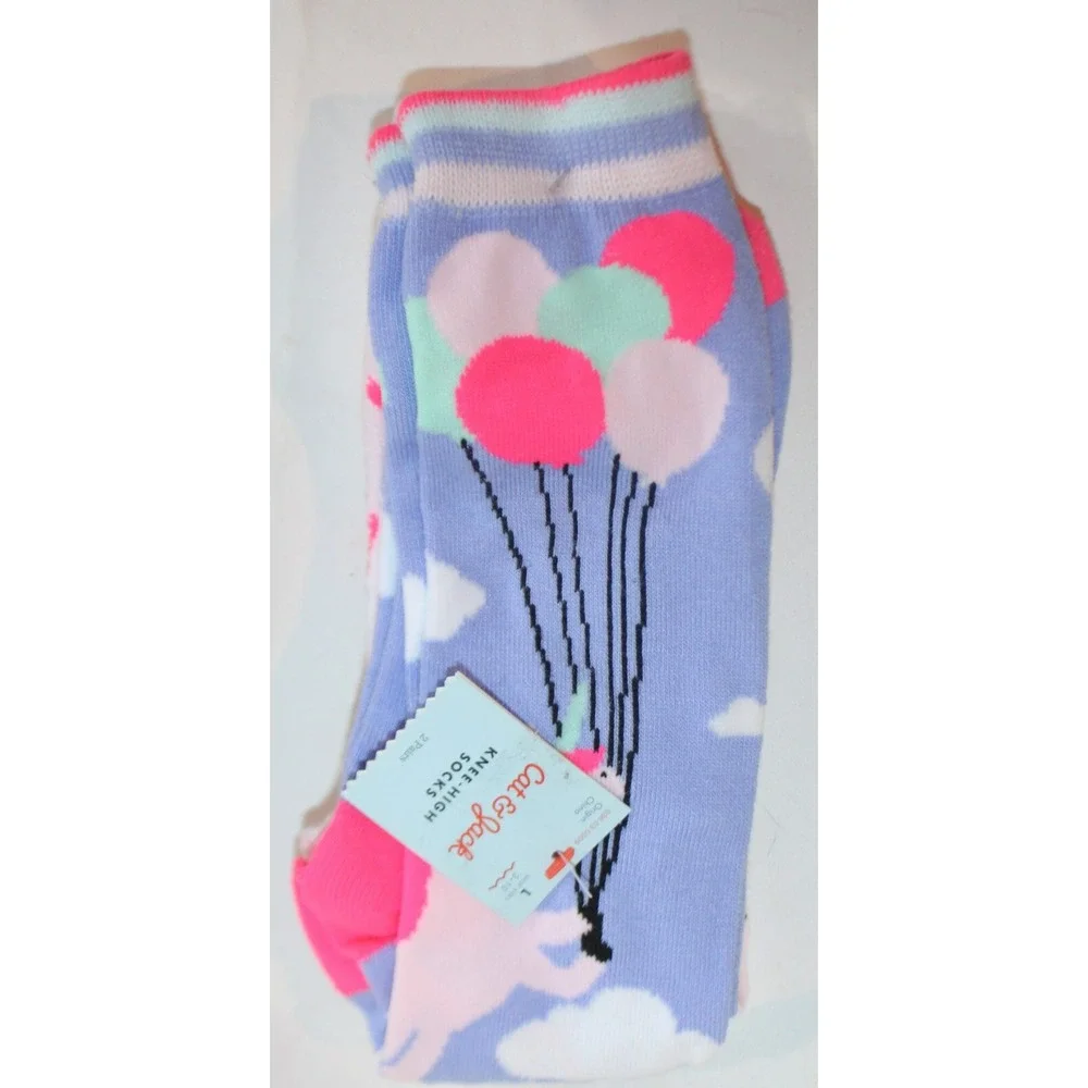 Girls' 2pk Crew unicorn Socks - Cat & Jack size L